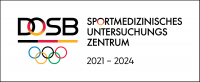 Logo DOSB lizenzierte Untersuchungszentren 2021-2024